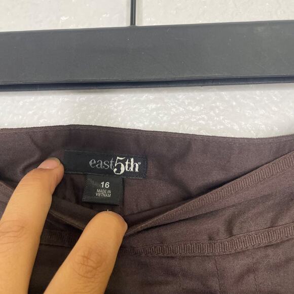 East 5th Skirt Womens Skirt Size 16 Brown Lined Knee Length Casual Wear - Picture 3 of 13